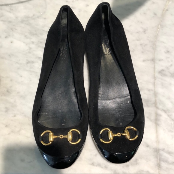 Gucci Shoes - Gucci horsebit Carlie black suede flats, size 7